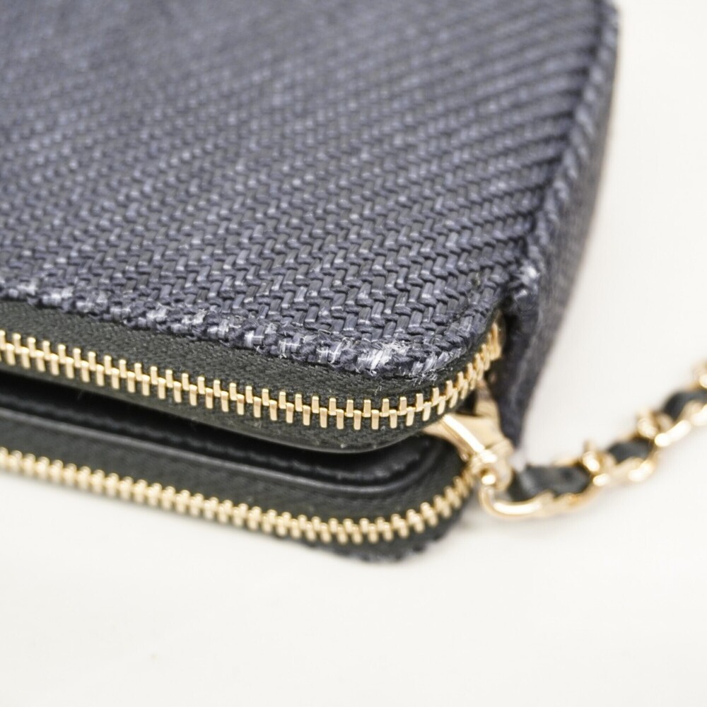 CHANEL Blue Deauville Wallet - Picture 6 of 7